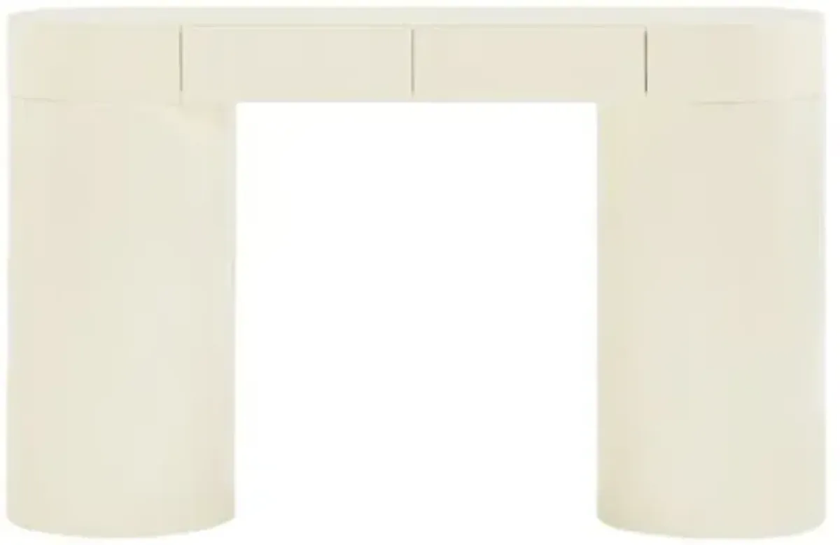 Xavia Lacquer Console Table - White