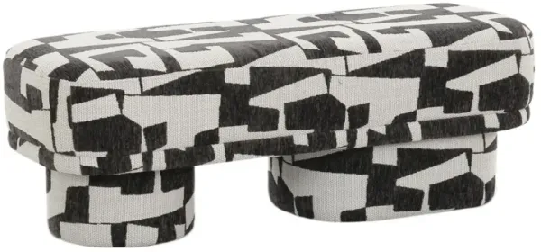 Ulani Printed Jacquard Bench