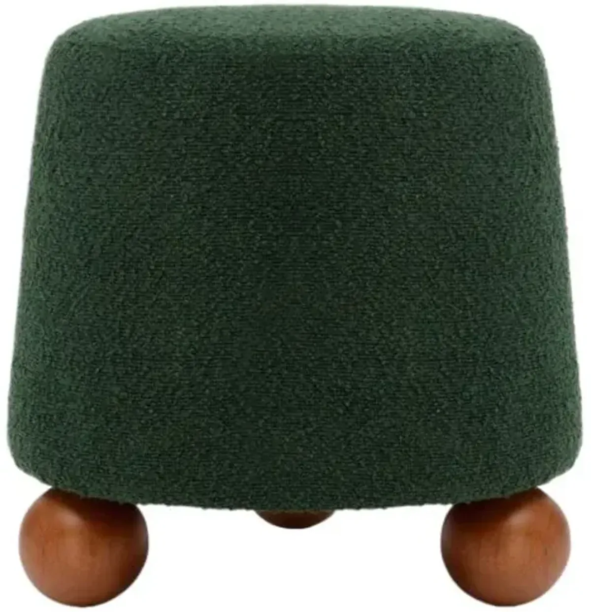Parven Boucle Stool - Green