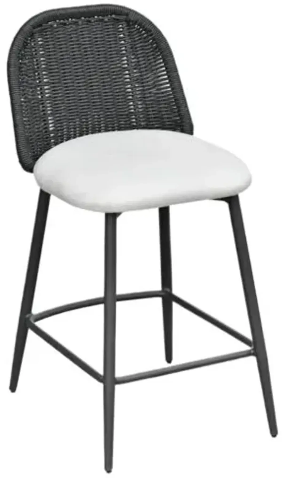Cerelia Outdoor Performance Fabric Wicker Counter Stool
