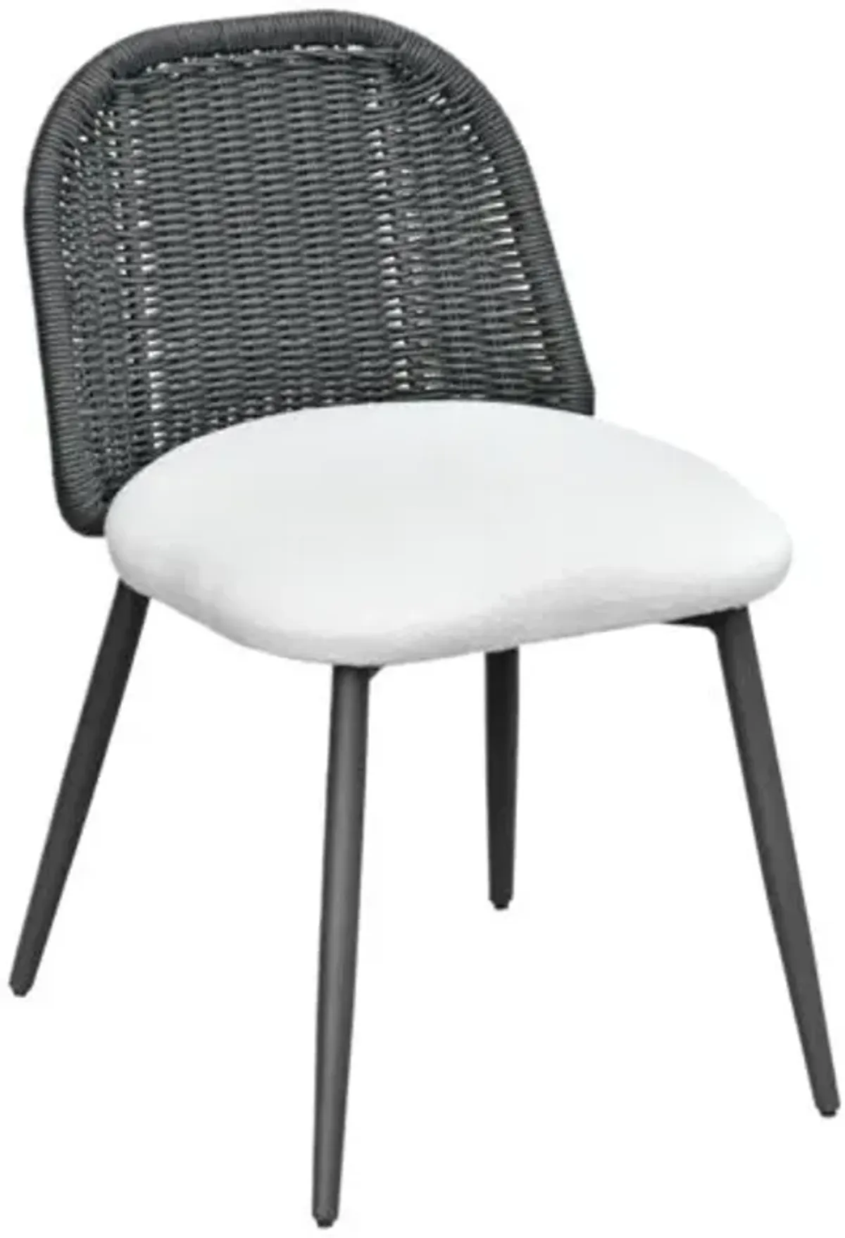 Cerelia Outdoor Performance Fabric Wicker Dining Chair - Black