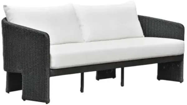 Cerelia Outdoor Performance Fabric Wicker Sofa