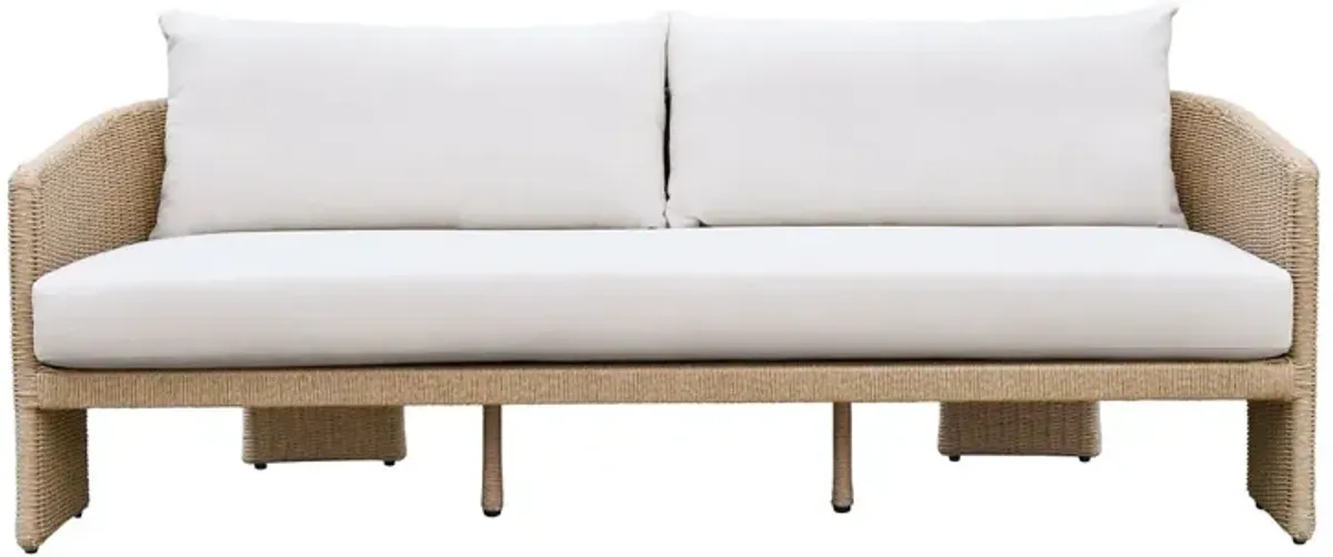 Cerelia Outdoor Performance Fabric Wicker Sofa