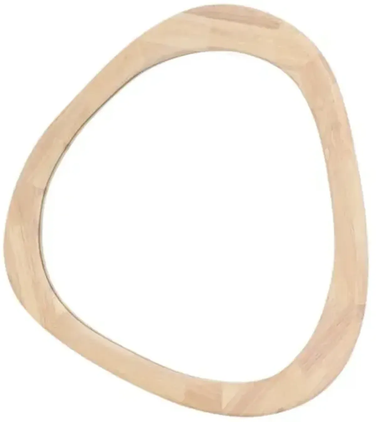 Selen Triangular Wall Mirror - Natural
