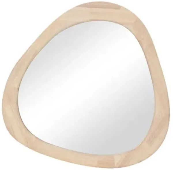 Selen Triangular Wall Mirror - Natural