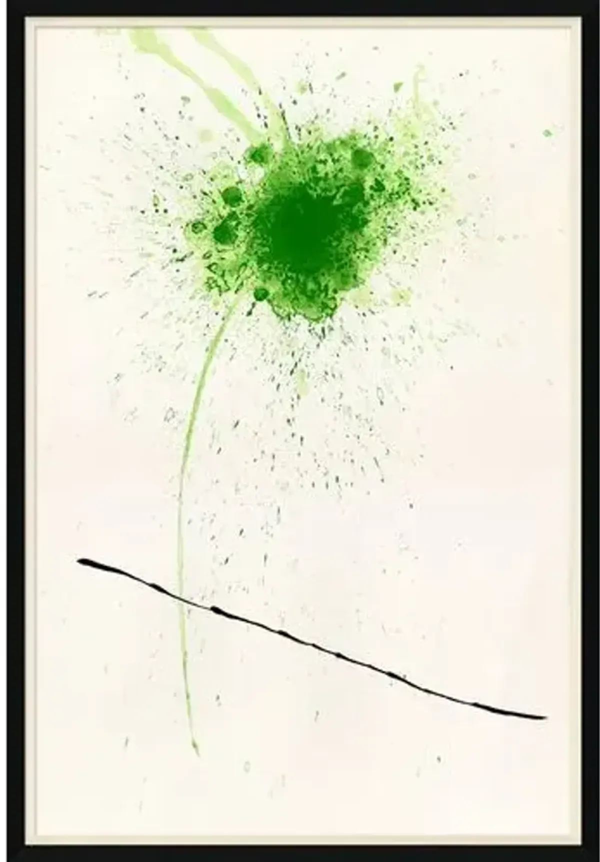 Bespoke by Baker - Green Flower Painting - 26.25" x 38.25" - Soicher Marin