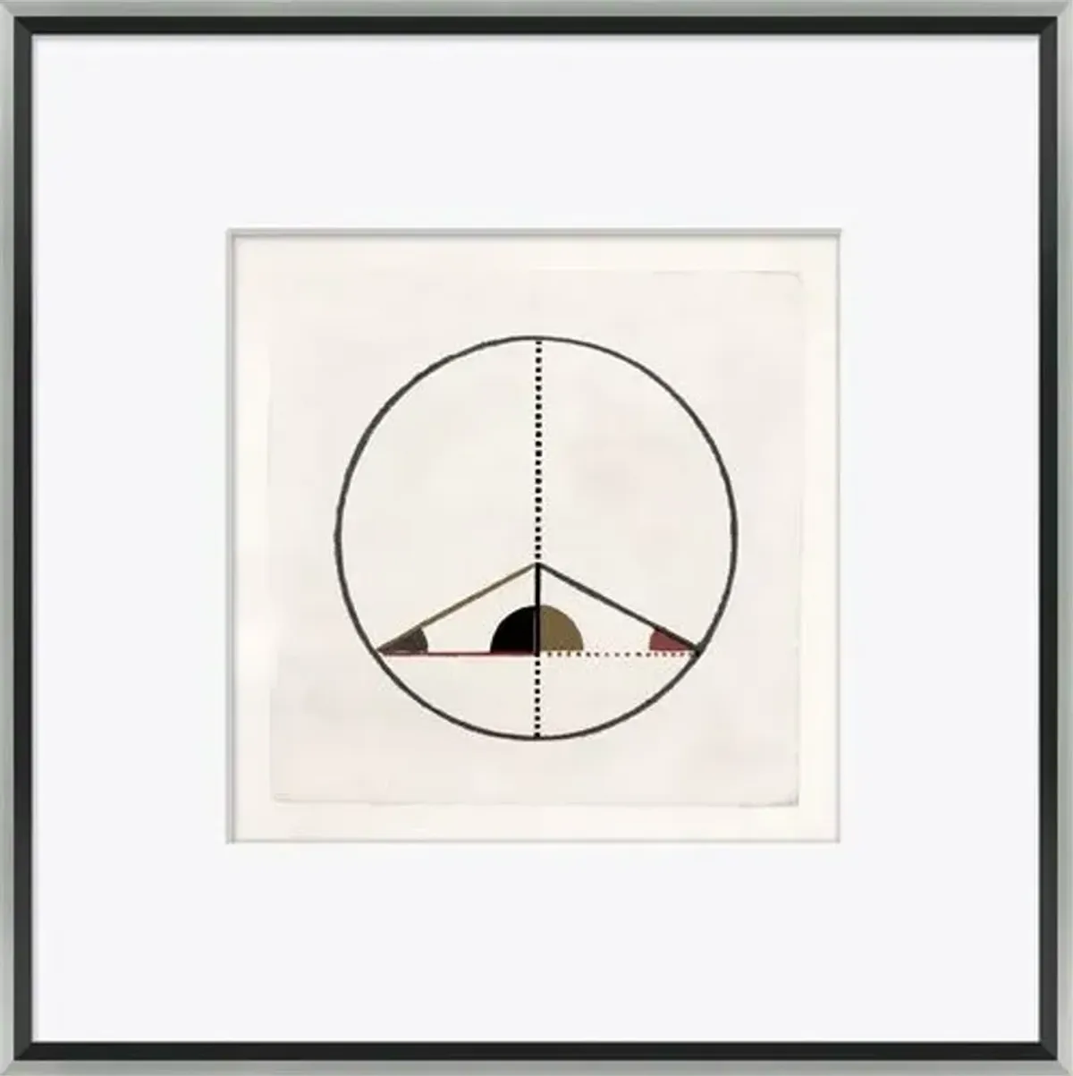 Bespoke by Baker - Euclids Geometry Drawing Series 7 - 21.25" x 21.25" - Soicher Marin - Beige