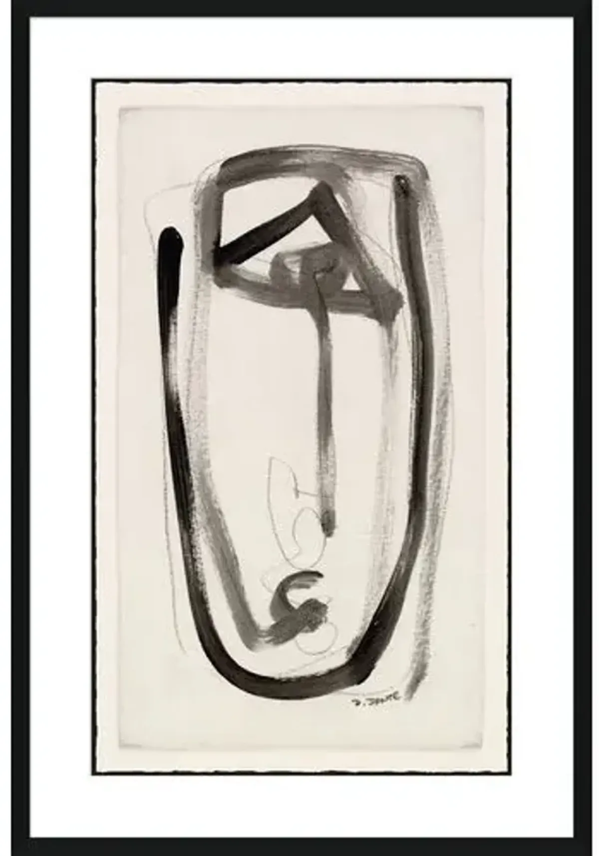 Bespoke by Baker - Heads Sketch - 25.25" x 37.25" - Soicher Marin - Black