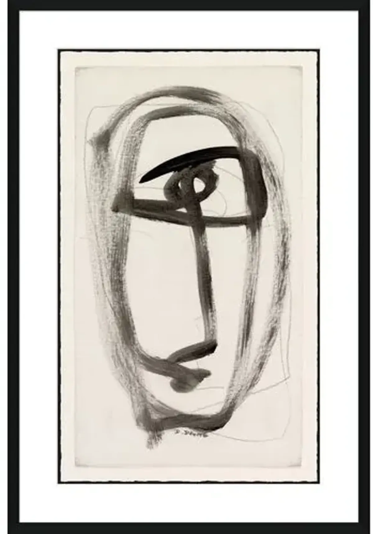 Bespoke by Baker - Heads 1 Sketch - 25.25" x 37.25" - Soicher Marin - Black