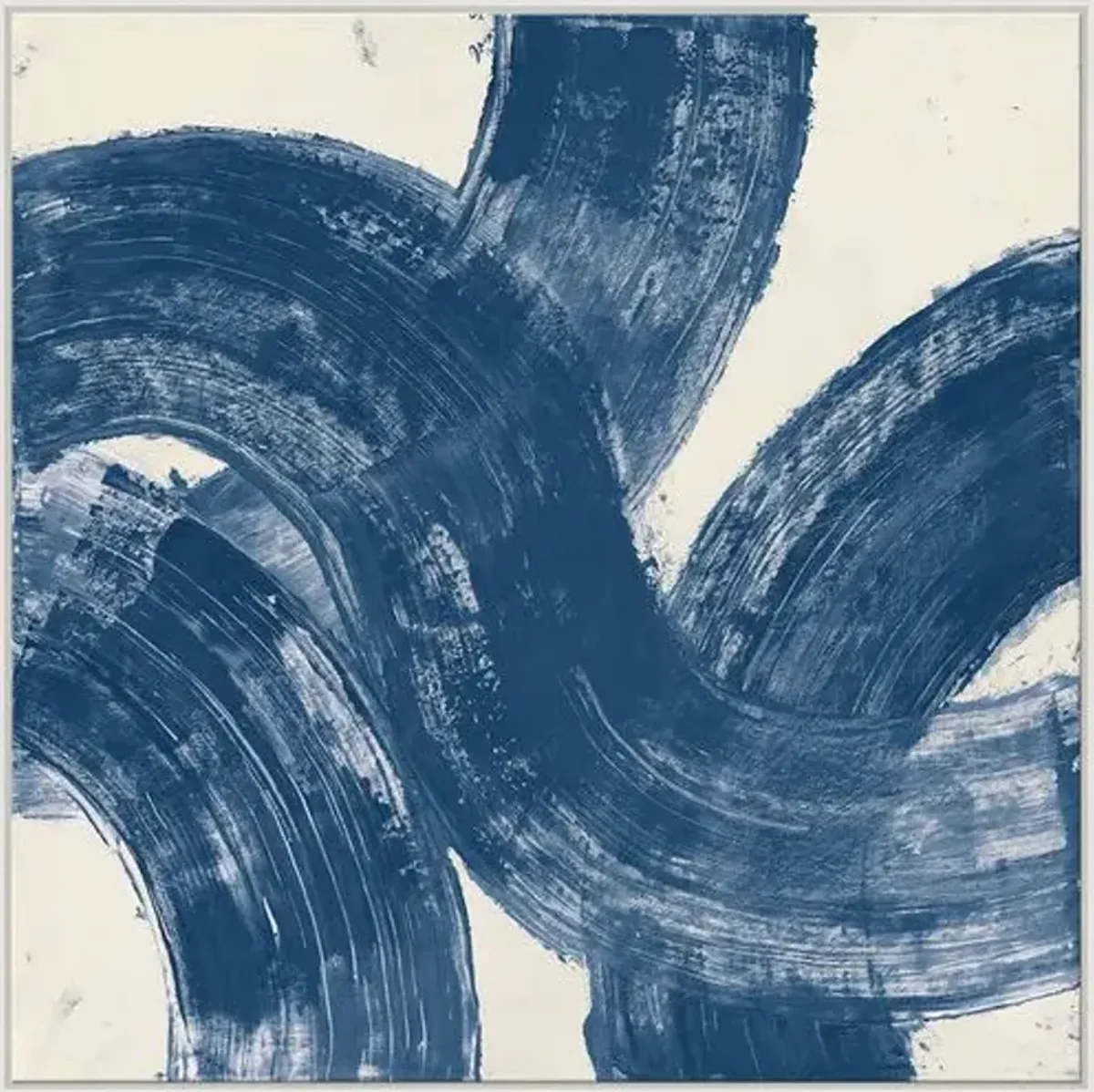 Bespoke by Baker - Ribbon II Painting - 49.5" x 49.5" - Soicher Marin - Blue