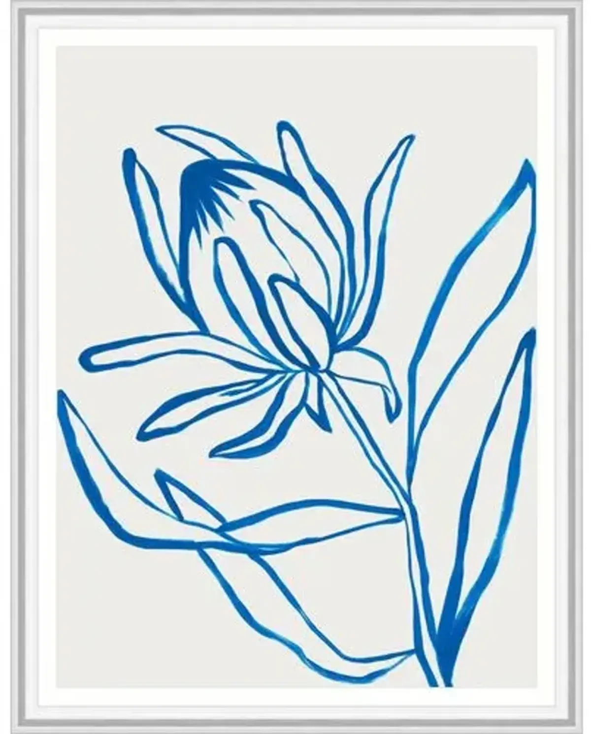 Blue Mind VI Drawing by Bella Lane