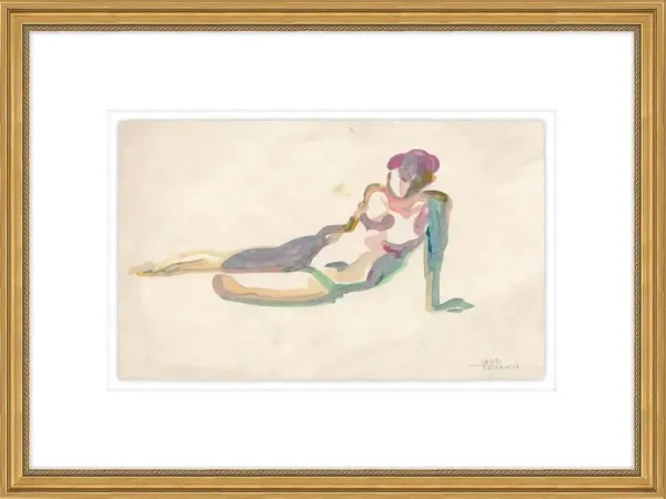 Ms. Daydream I Drawing by David Erickson - Gray