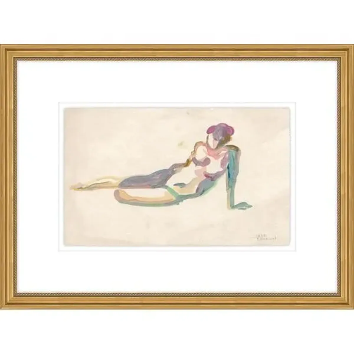 Ms. Daydream I Drawing by David Erickson - Gray