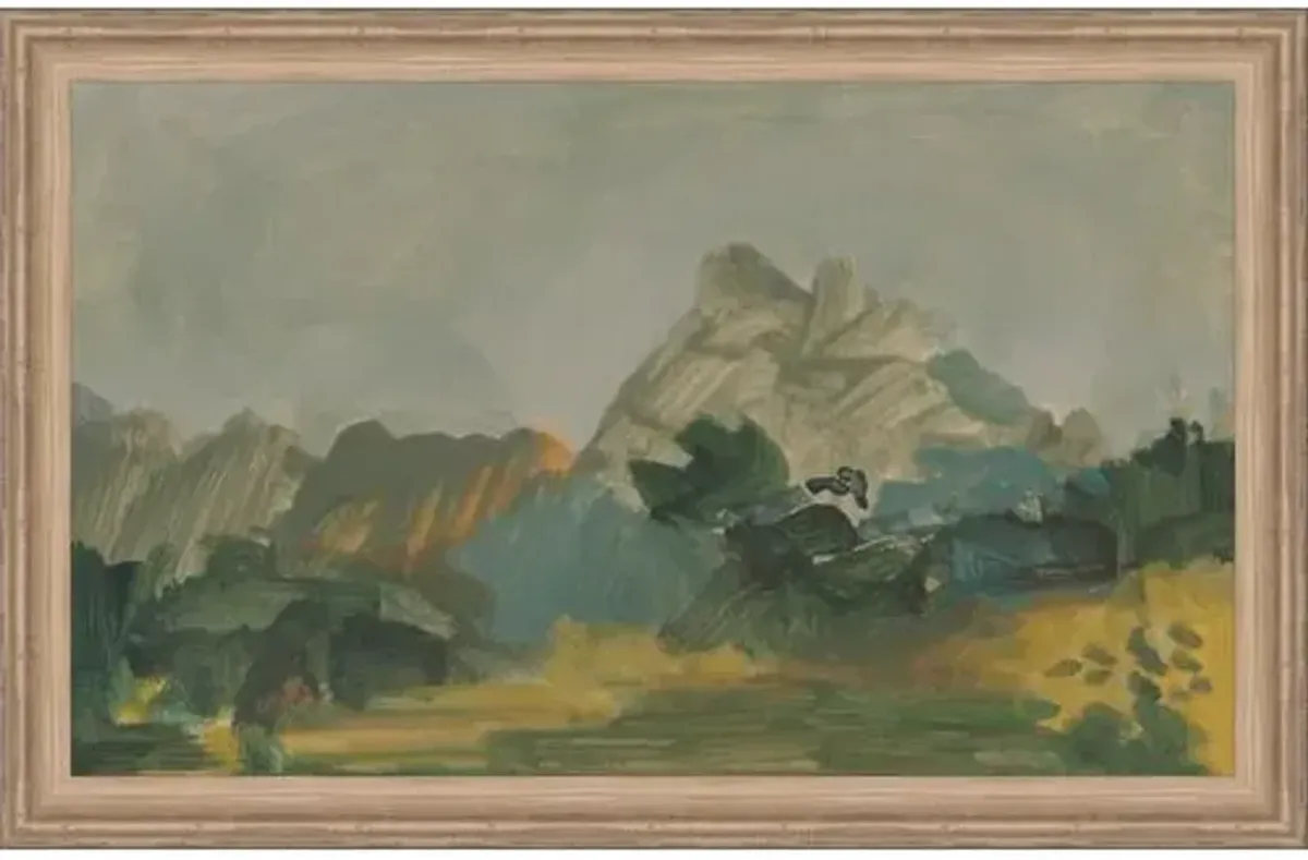 Seasons of Serenity IV Painting by David Erickson - Green