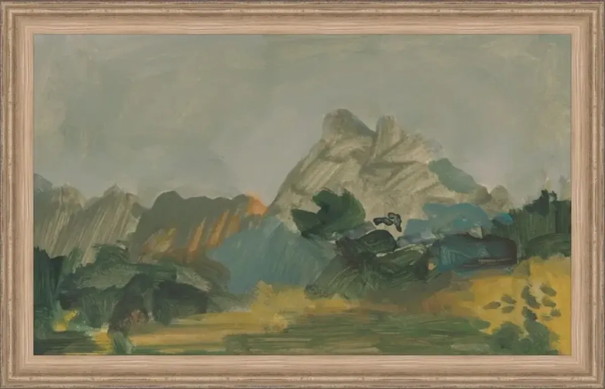 Seasons of Serenity IV Painting by David Erickson - Green