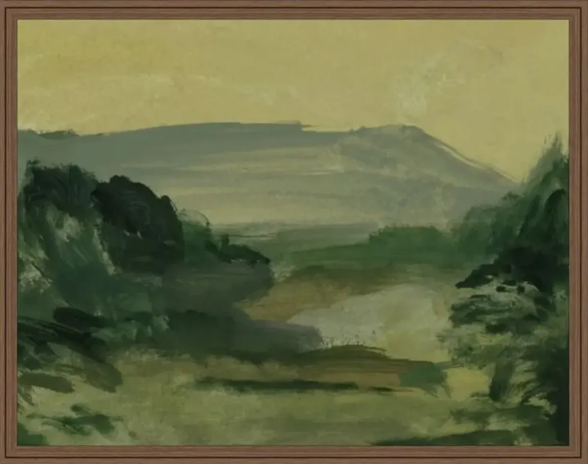 Verdant Serenity I Painting by David Erickson - Green