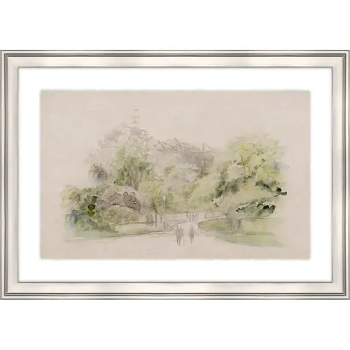 Lost in Time I Painting by D Alessandro Léon - Green