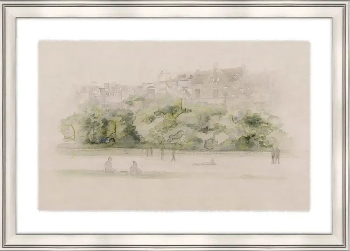 Lost in Time IV Painting by D Alessandro Léon - Green