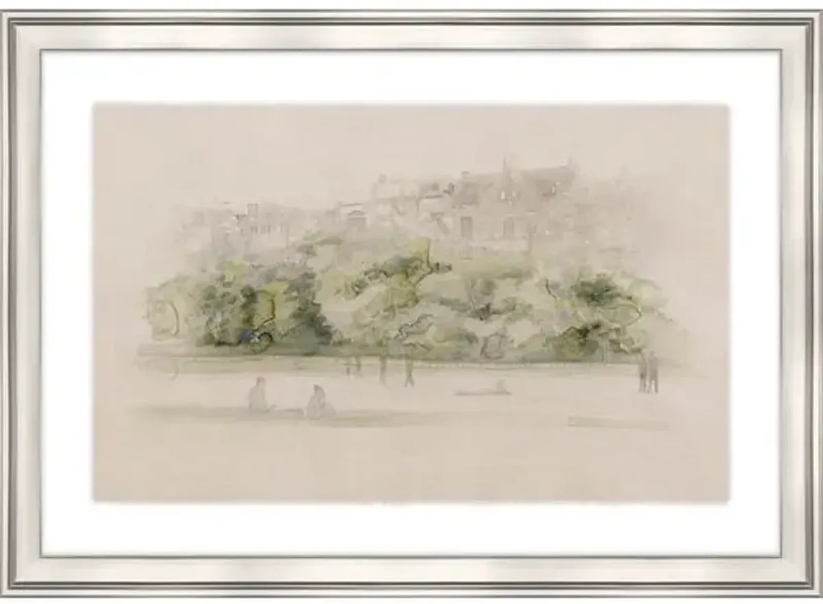 Lost in Time IV Painting by D’Alessandro Léon - Green