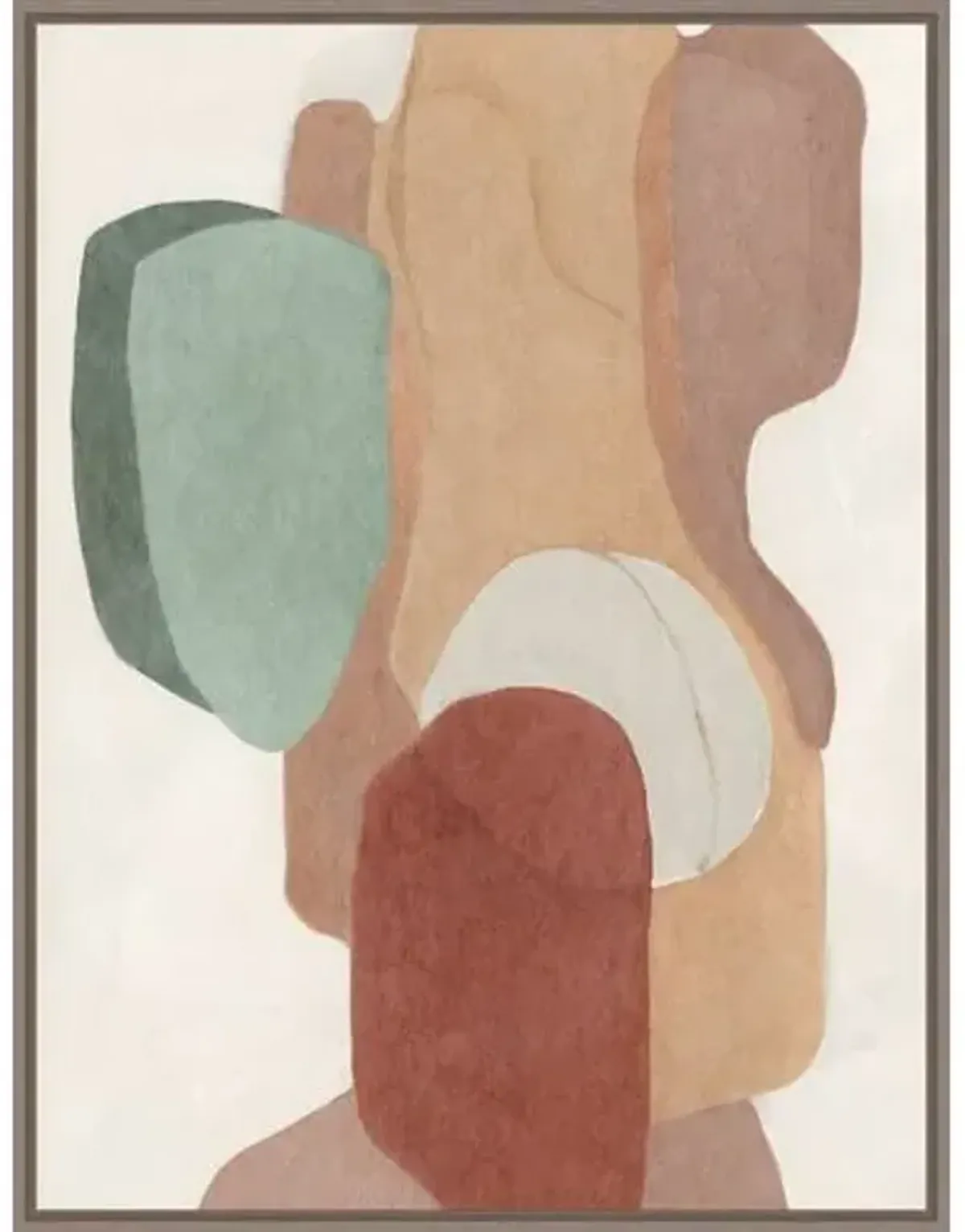 Cotton Cairn I Painting by Jacob Lincoln - Green