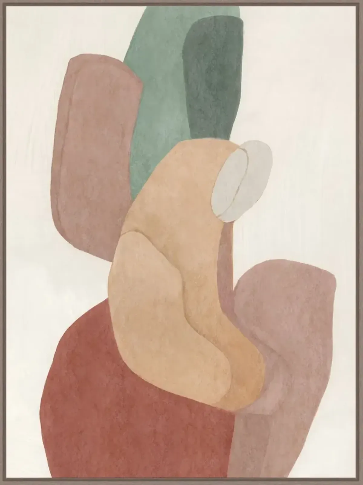 Cotton Cairn II Painting by Jacob Lincoln - Green