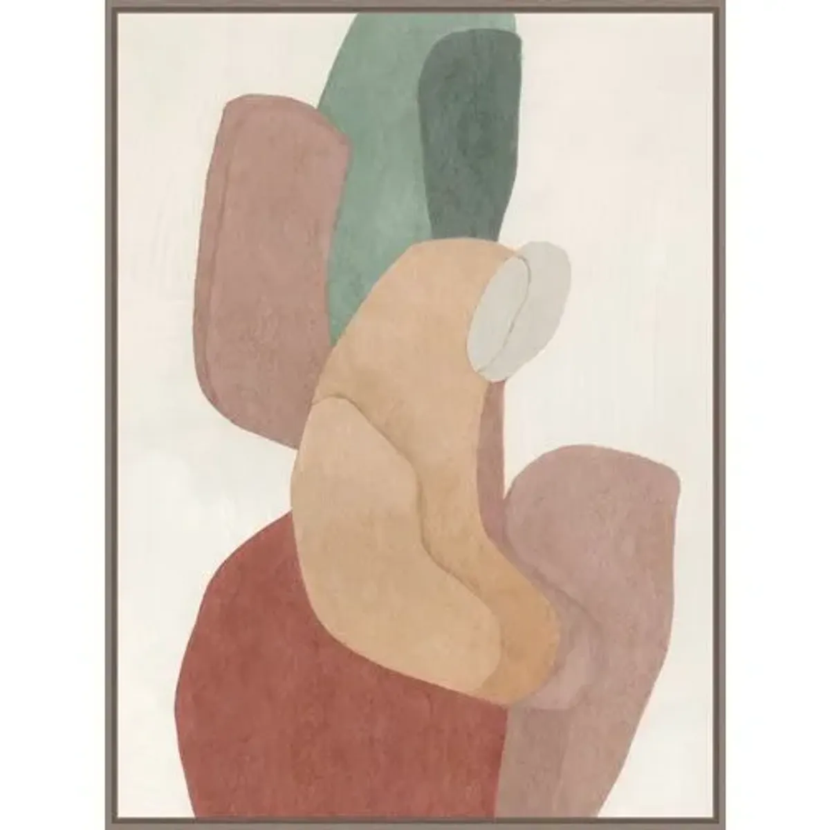 Cotton Cairn II Painting by Jacob Lincoln - Green