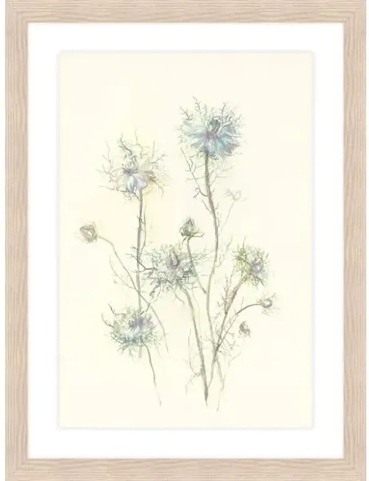 Secrets of the Meadow I Painting by Maelani Blue - Gray