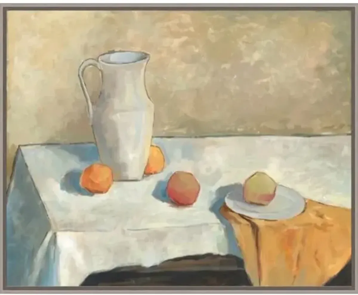 Still Life with Fruit Painting by Richard Ryder - Orange