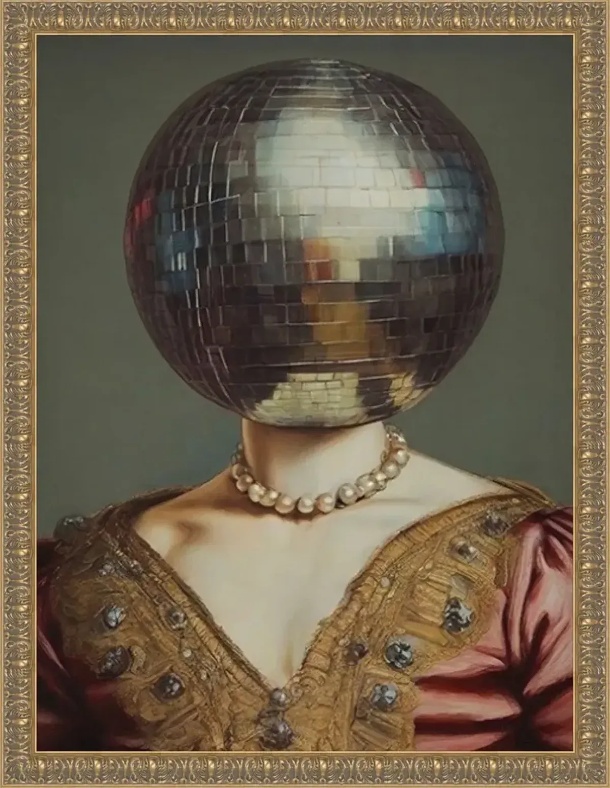 Disco Head Queen Photograph by Olive Perry - Green