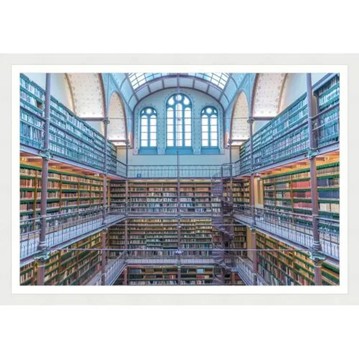 Rijks Museum Library Photograph by Richard Silver - Blue