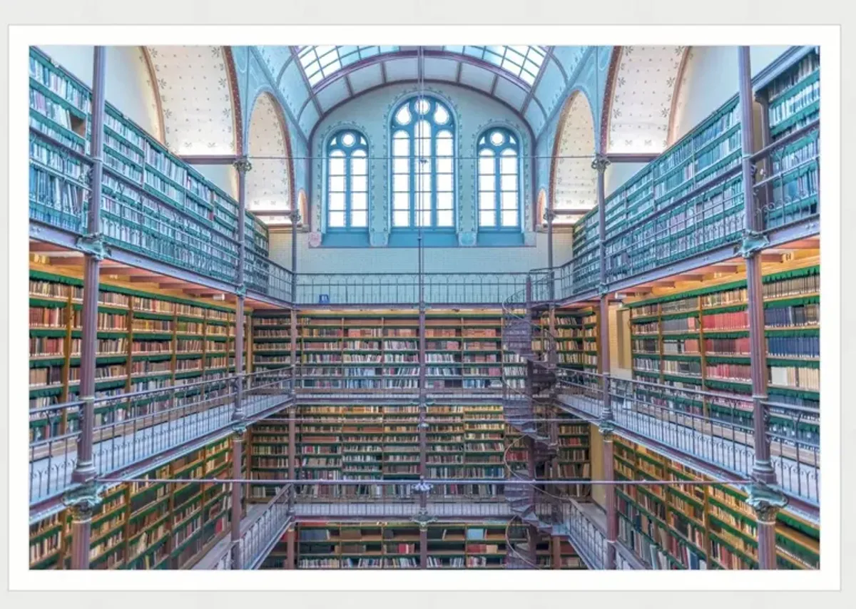 Rijks Museum Library Photograph by Richard Silver - Blue