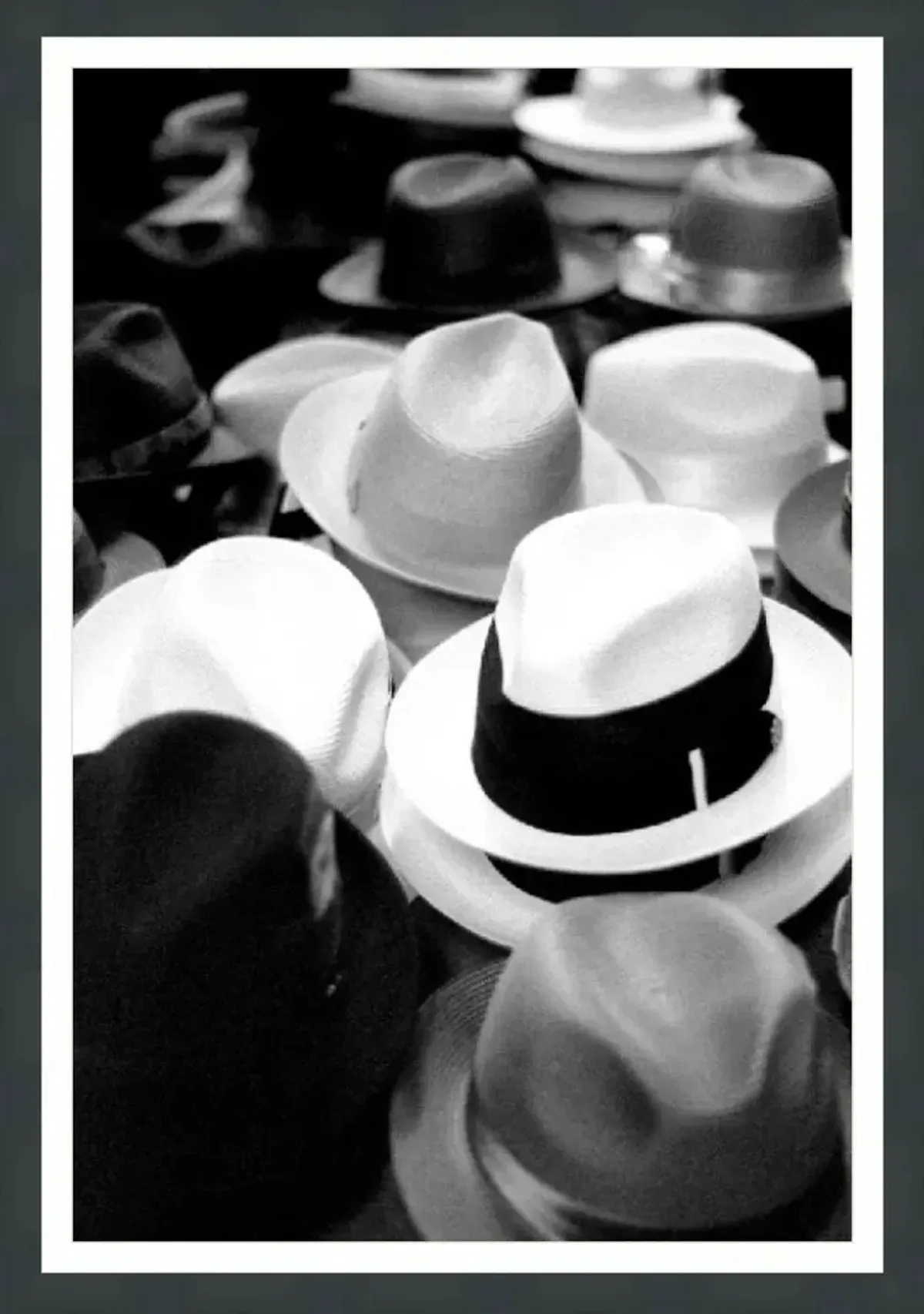 Hat Store Photograph by Sam Delaisse - Black