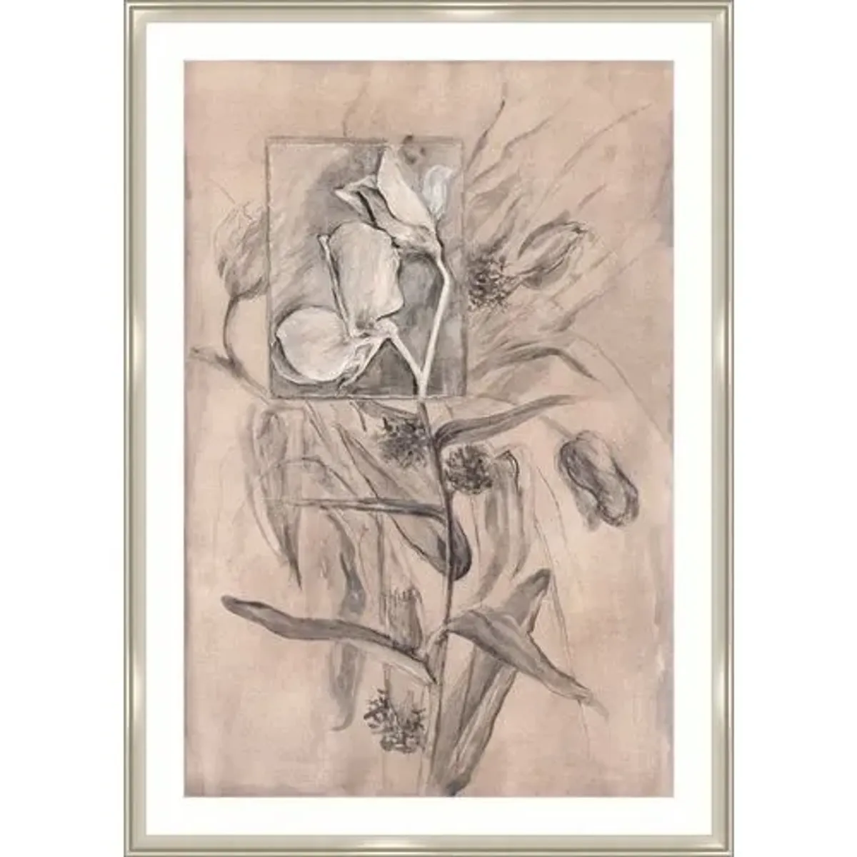 Whispers of Time I Drawing by Maelani Blue - Pink
