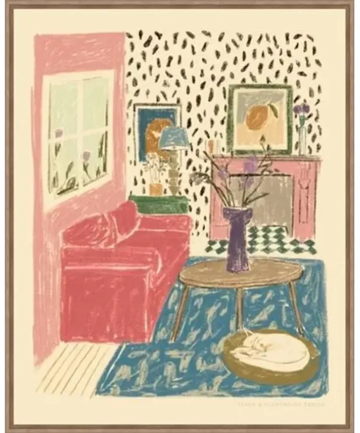 P and C Interior Painting by Olive Perry - Pink