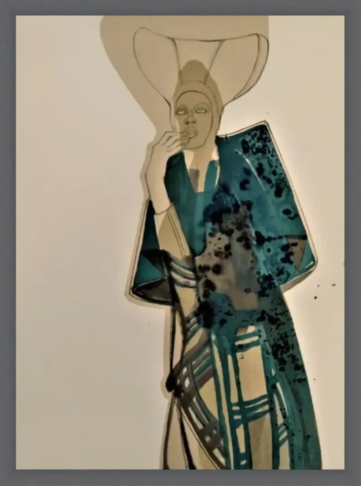 Burberry Painting by Olive Perry - Brown