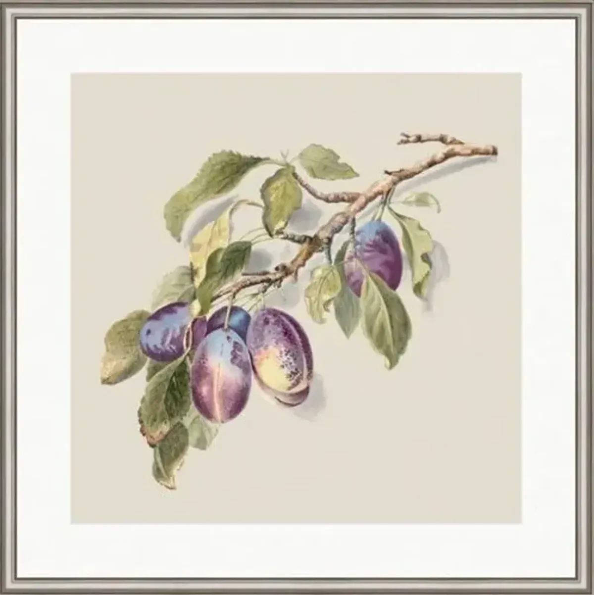 Plum Tree Painting by Alex Zane - Green
