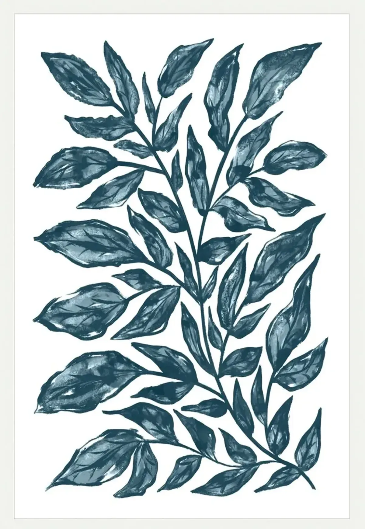 Blue Twigs Painting by Olive Perry