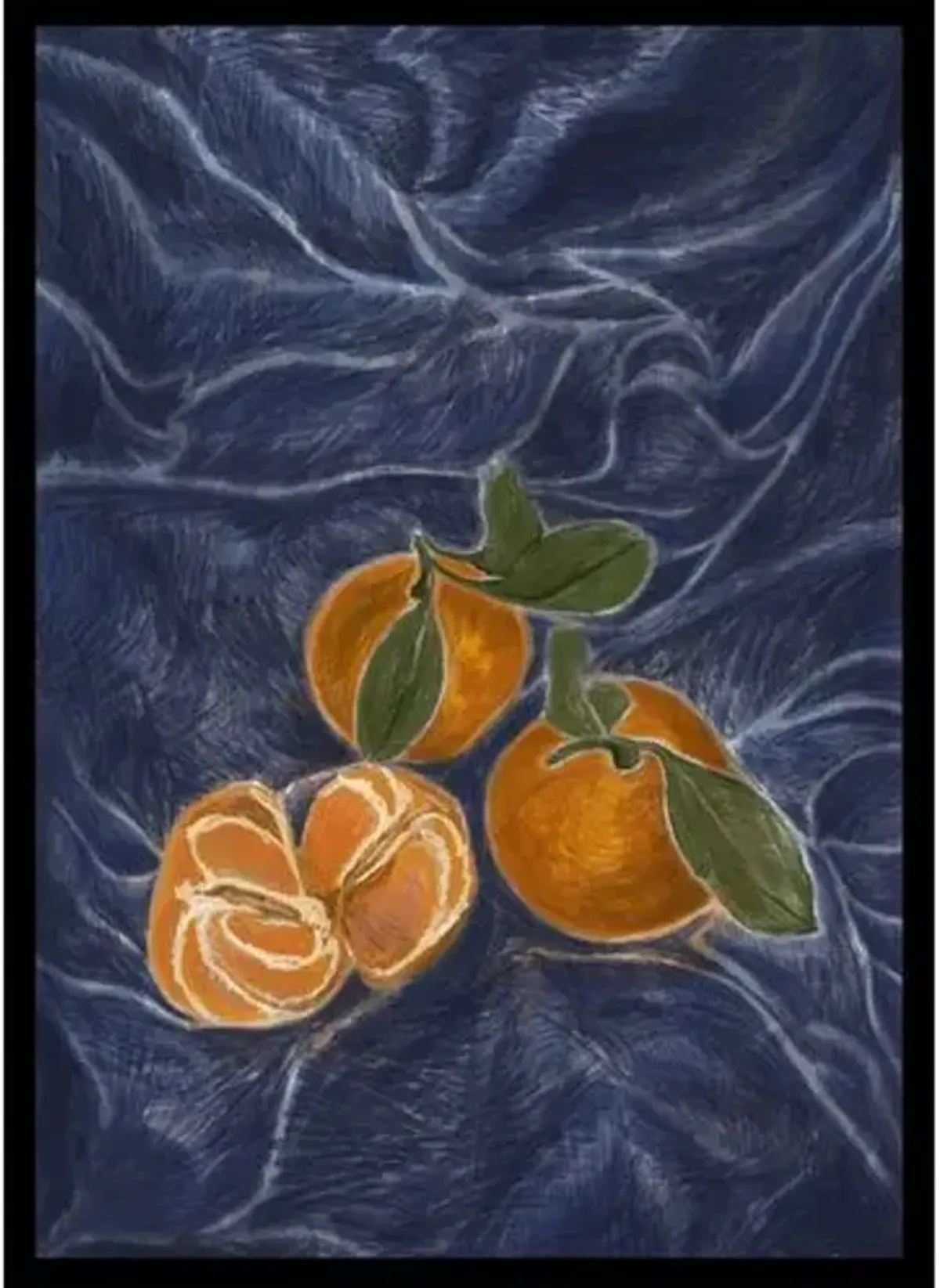 The Colors Orange & Blue Painting by Olive Perry