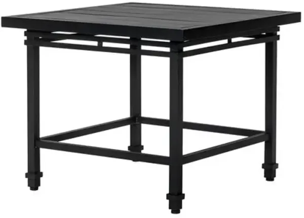 Nami Outdoor Aluminum Side Table - Black Sand Matte