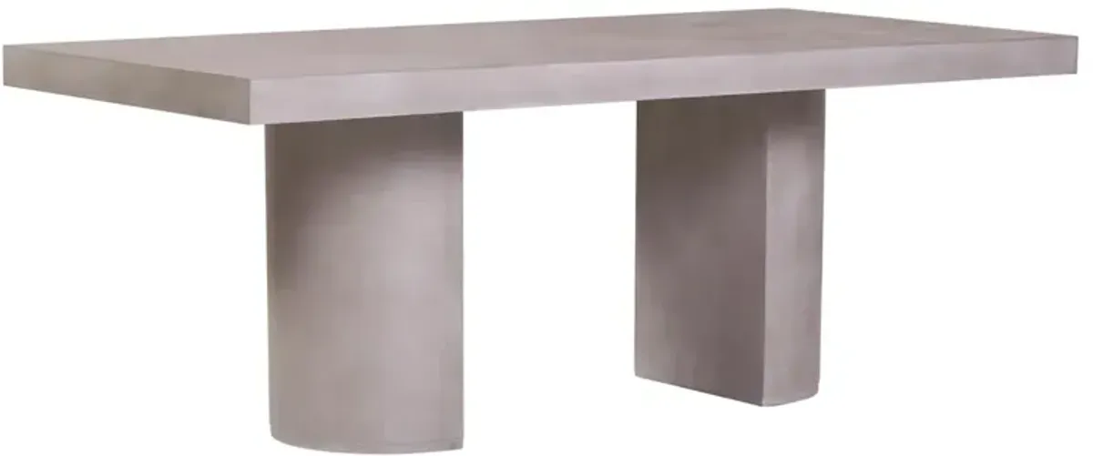Bravura Outdoor Concrete 108" Rectangular Dining Table