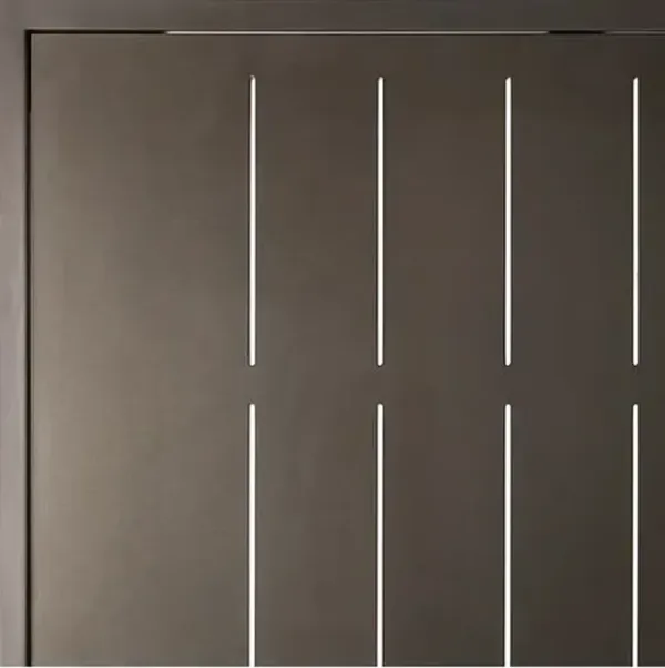 Santara Outdoor Aluminum Rectangular Dining Table - Smooth Charcoal Satin