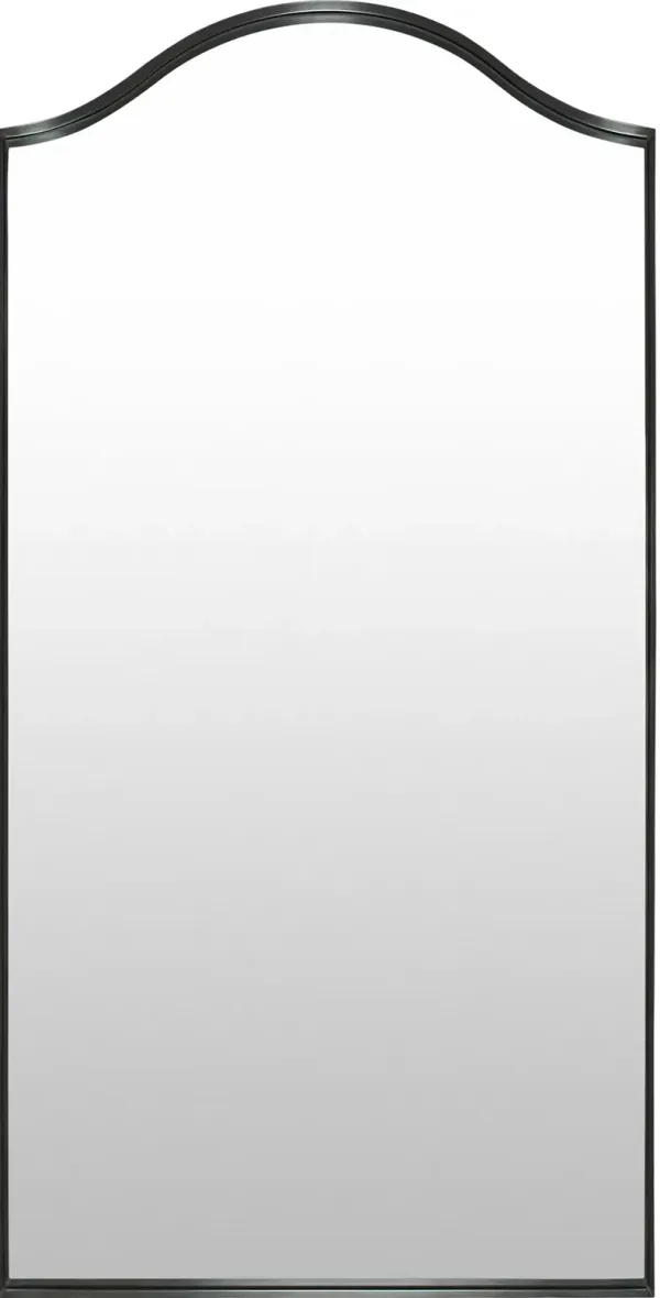 Parisa Brass Full Length Wall Mirror - Black