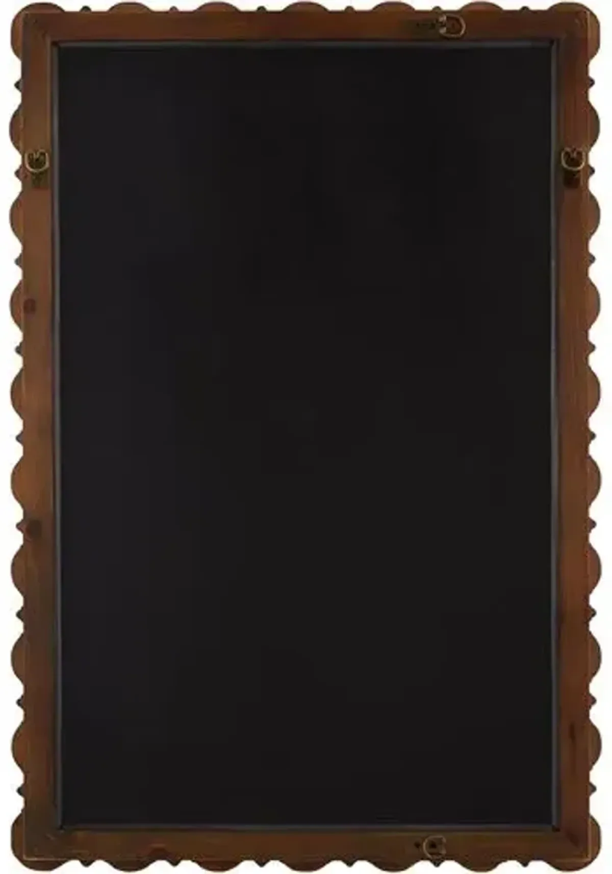 Stellan Pine Antique Wall Mirror - Dark Brown