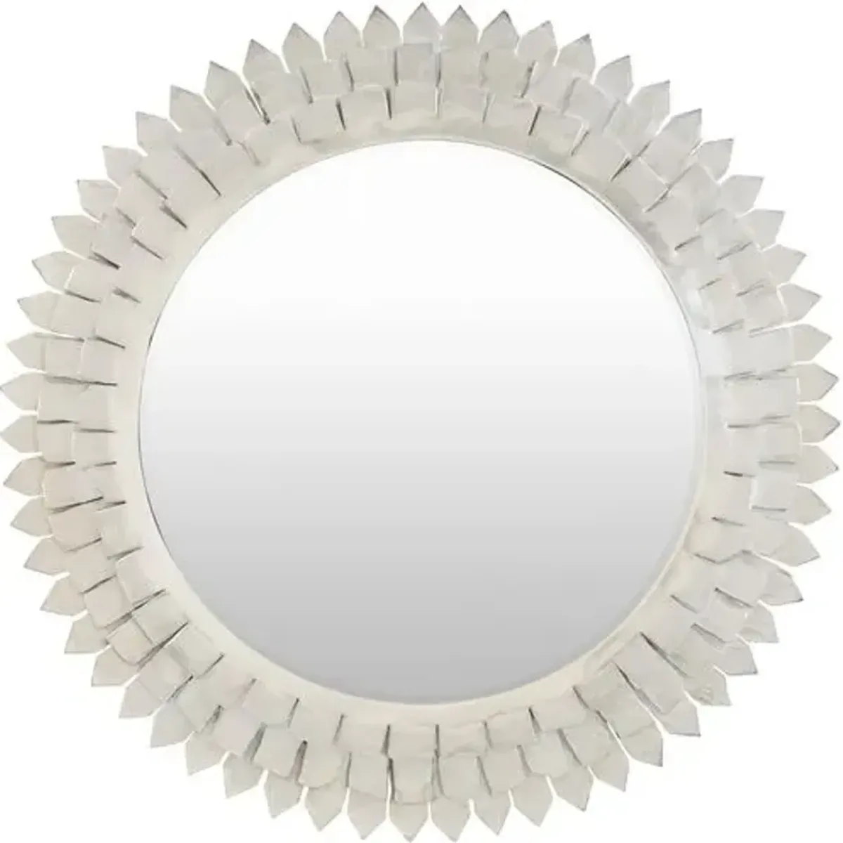 Palen 36" Round Iron Wall Mirror