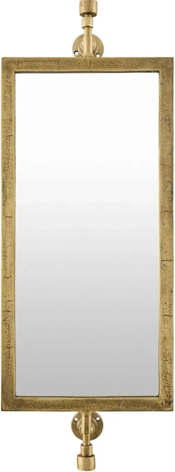 Zivan Rectangle Wall Mirror, Gold