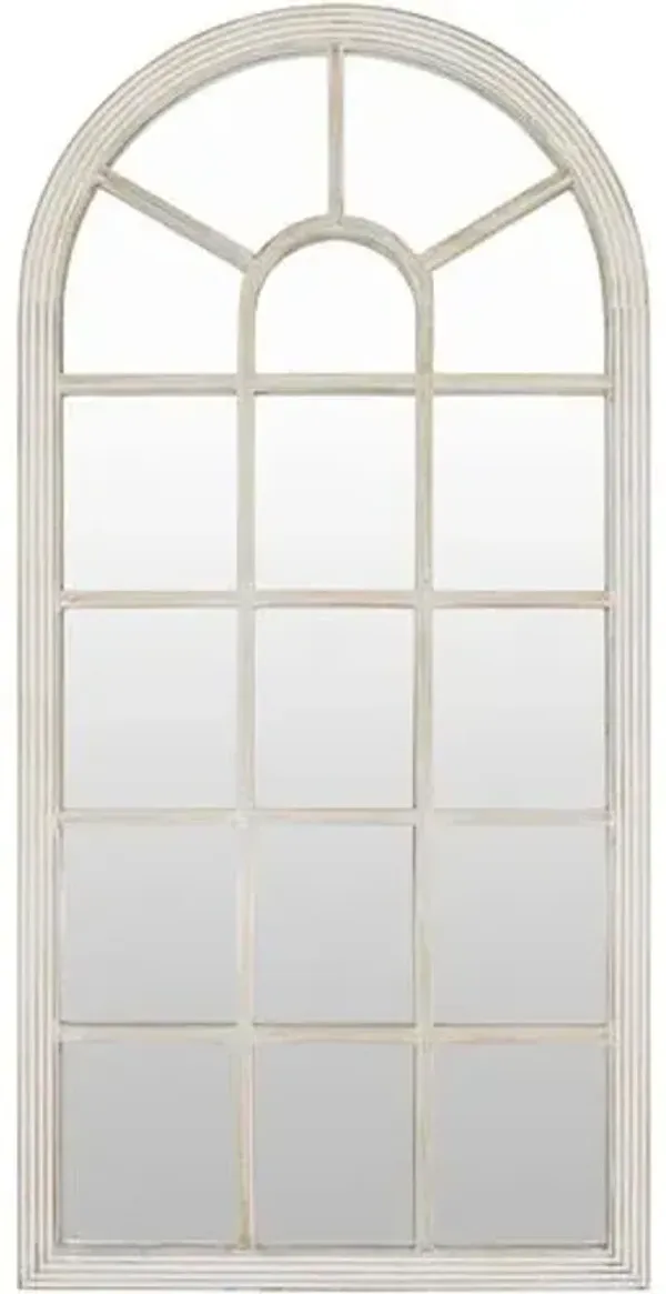 Orwin Weathered Full Length Wall Mirror - White