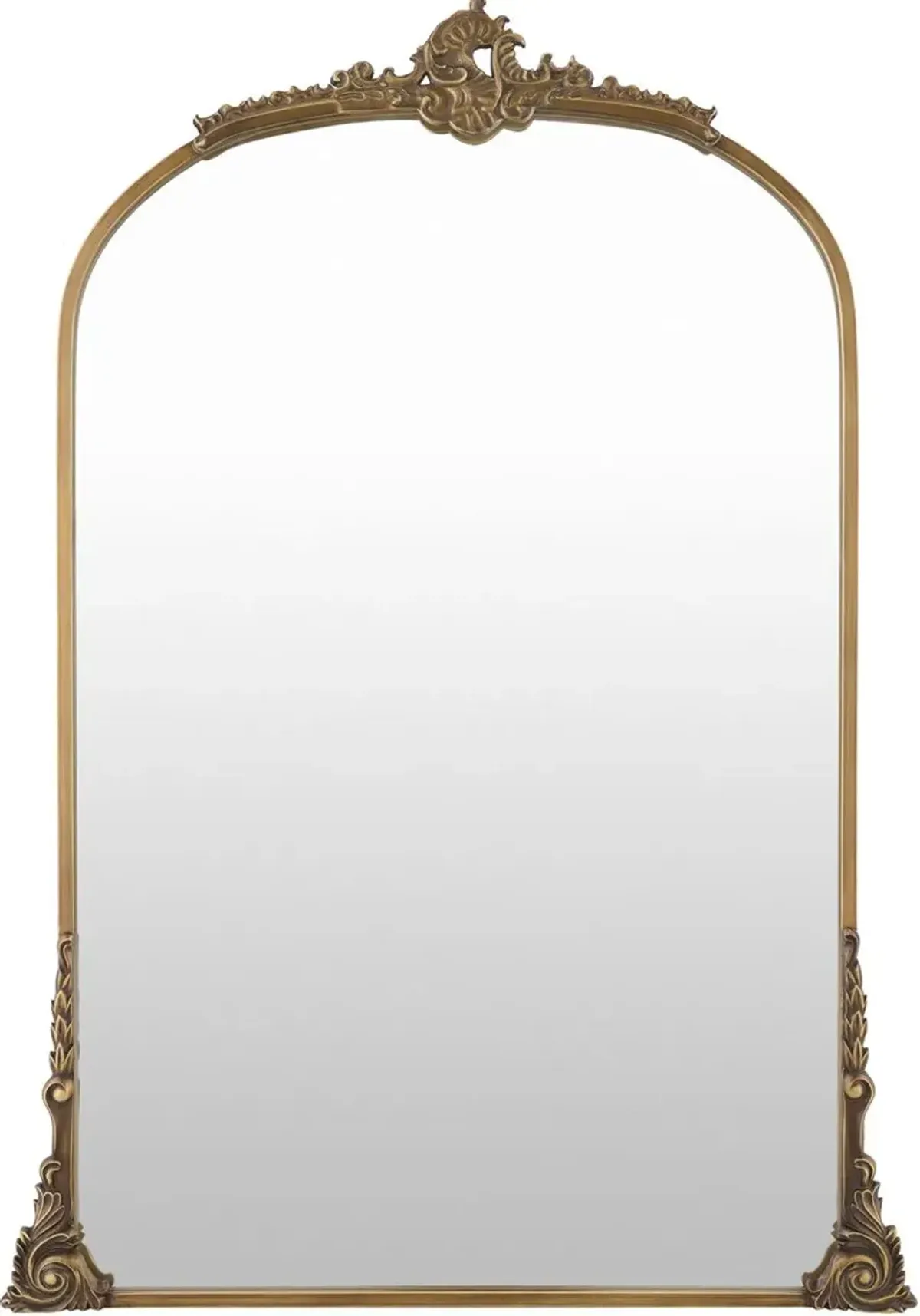 Ismeria Iron Antique Wall Mirror, Gold