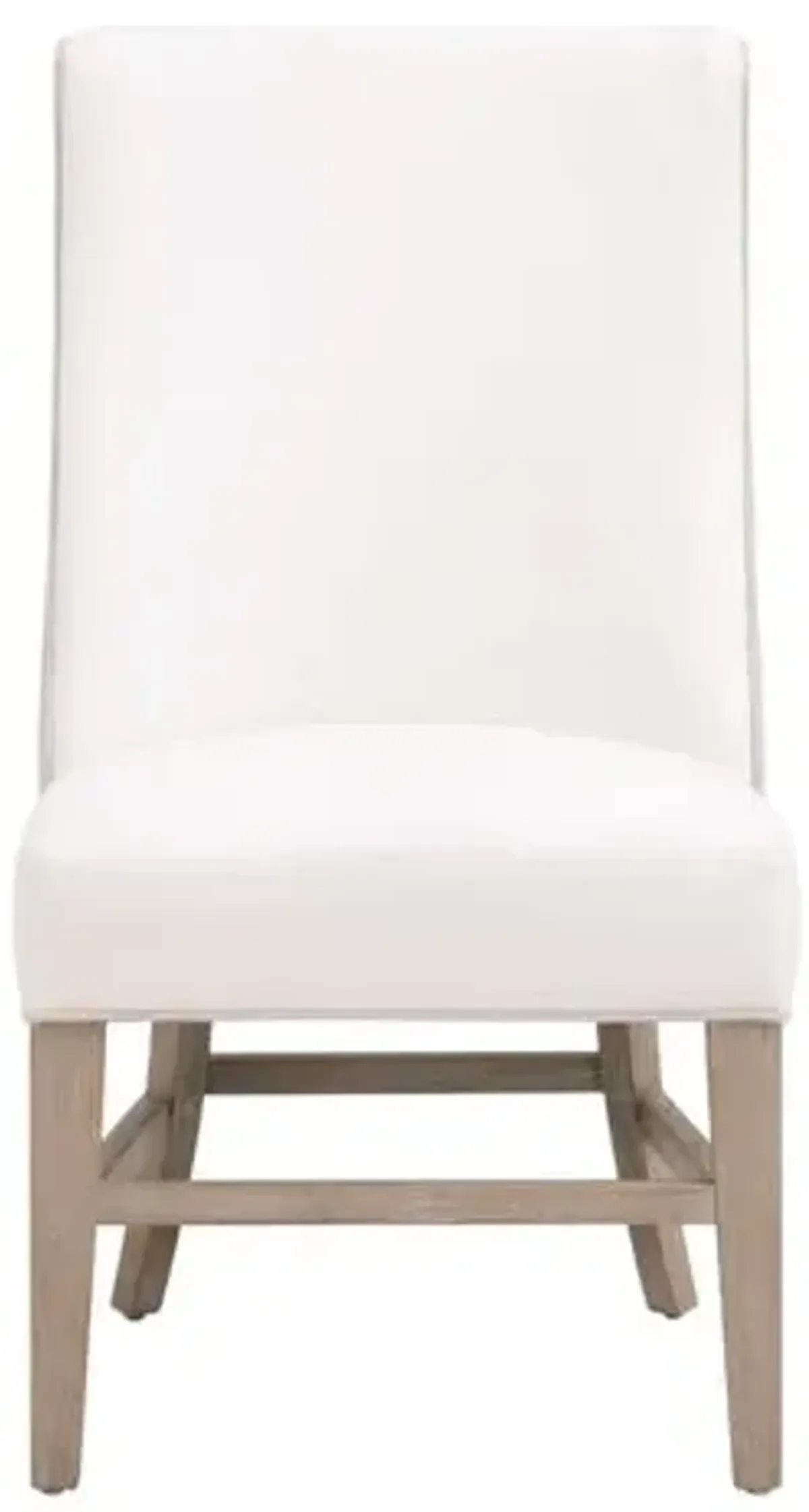 James Two-Tone Head Dining Chair - Linen/Pearl Performance - White