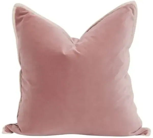 Set of 2 Emery 20" Velvet Pillows - Petal