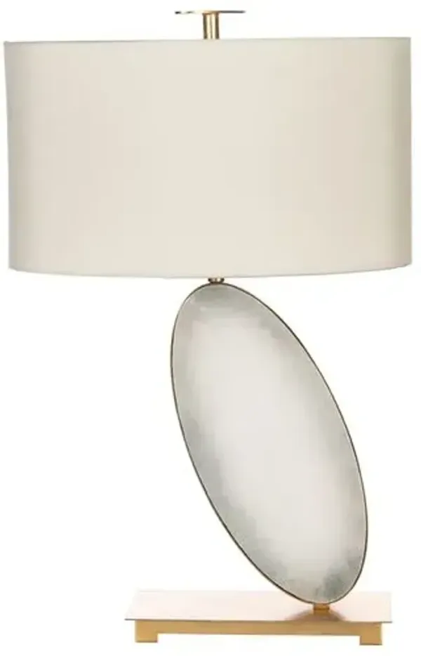 Capella Natural Stone Table Lamp - Bradburn Home - White